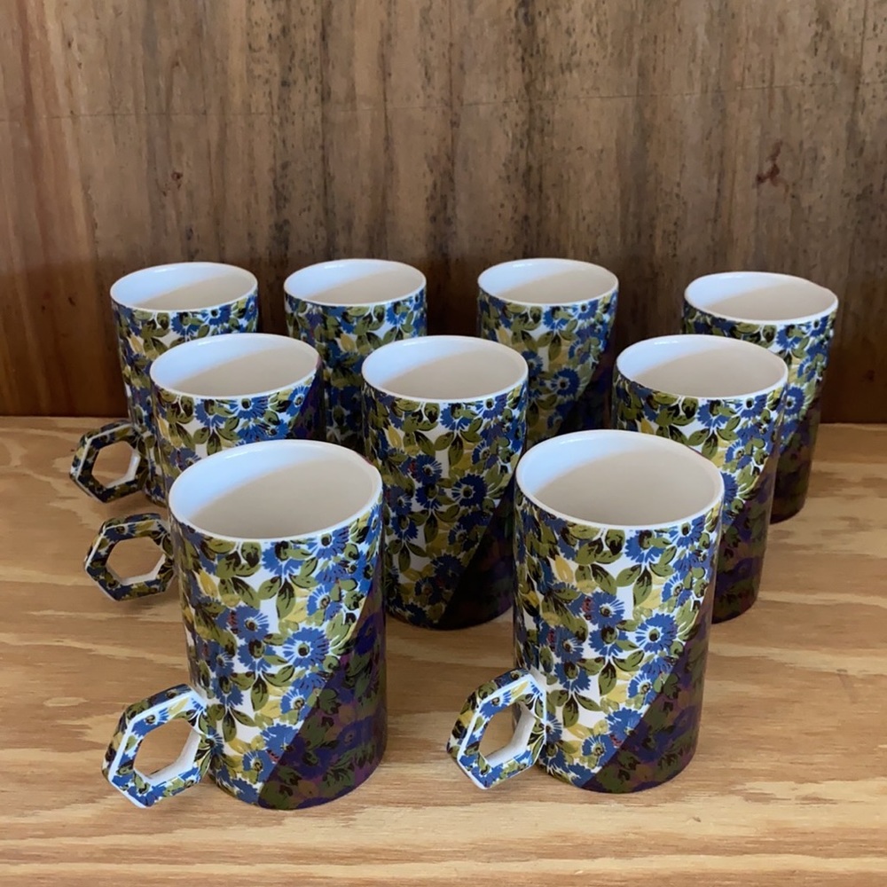 Anthropologie coffee mug set 9 - Picture 1 of 7